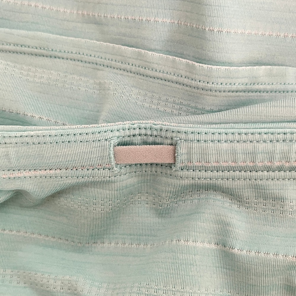 Athleta Womens XL Aqua Tiered Ruffle Tennis Golf Skort Striped Athletic - Picture 8 of 13